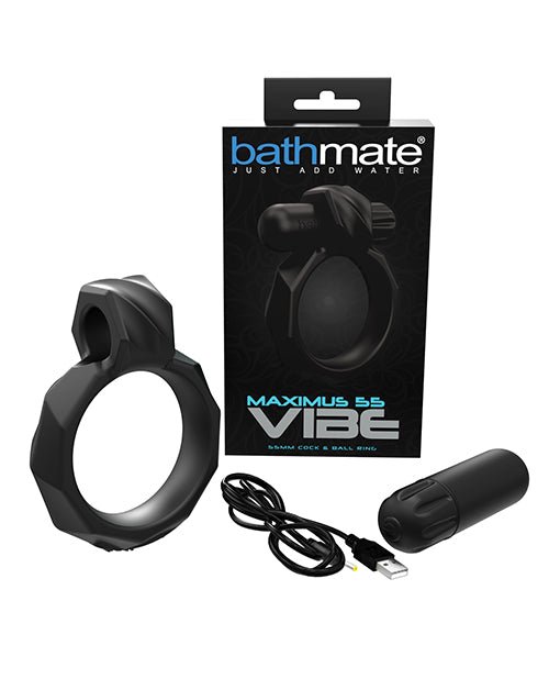 Bathmate Maximus Vibe 55 Cock Ring - Black | Shop Lowest Prices at fonlove.shop
