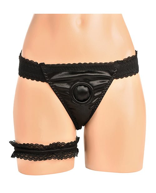 Bedroom Bliss Jolie Strap - On Panty Harness & Garter - Medium | Shop Lowest Prices at fonlove.shop