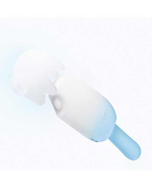 Bite Me Sucking, Tapping & Vibrating Cream Pop Stimulator - Blue/White | Shop Lowest Prices at fonlove.shop