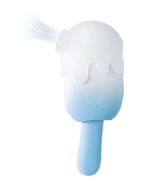 Bite Me Sucking, Tapping & Vibrating Cream Pop Stimulator - Blue/White | Shop Lowest Prices at fonlove.shop