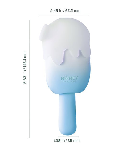 Bite Me Sucking, Tapping & Vibrating Cream Pop Stimulator - Blue/White | Shop Lowest Prices at fonlove.shop