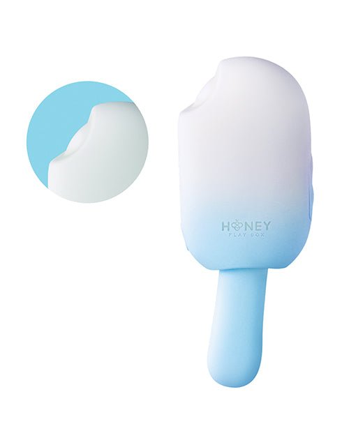 Bite Me Sucking, Tapping & Vibrating Cream Pop Stimulator - Blue/White | Shop Lowest Prices at fonlove.shop