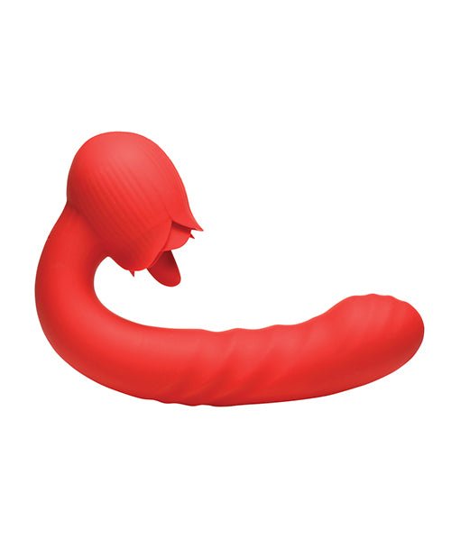 Bloomgasm Boom Bloom Thrusting & Licking Rose Vibrator | Shop Lowest Prices at fonlove.shop