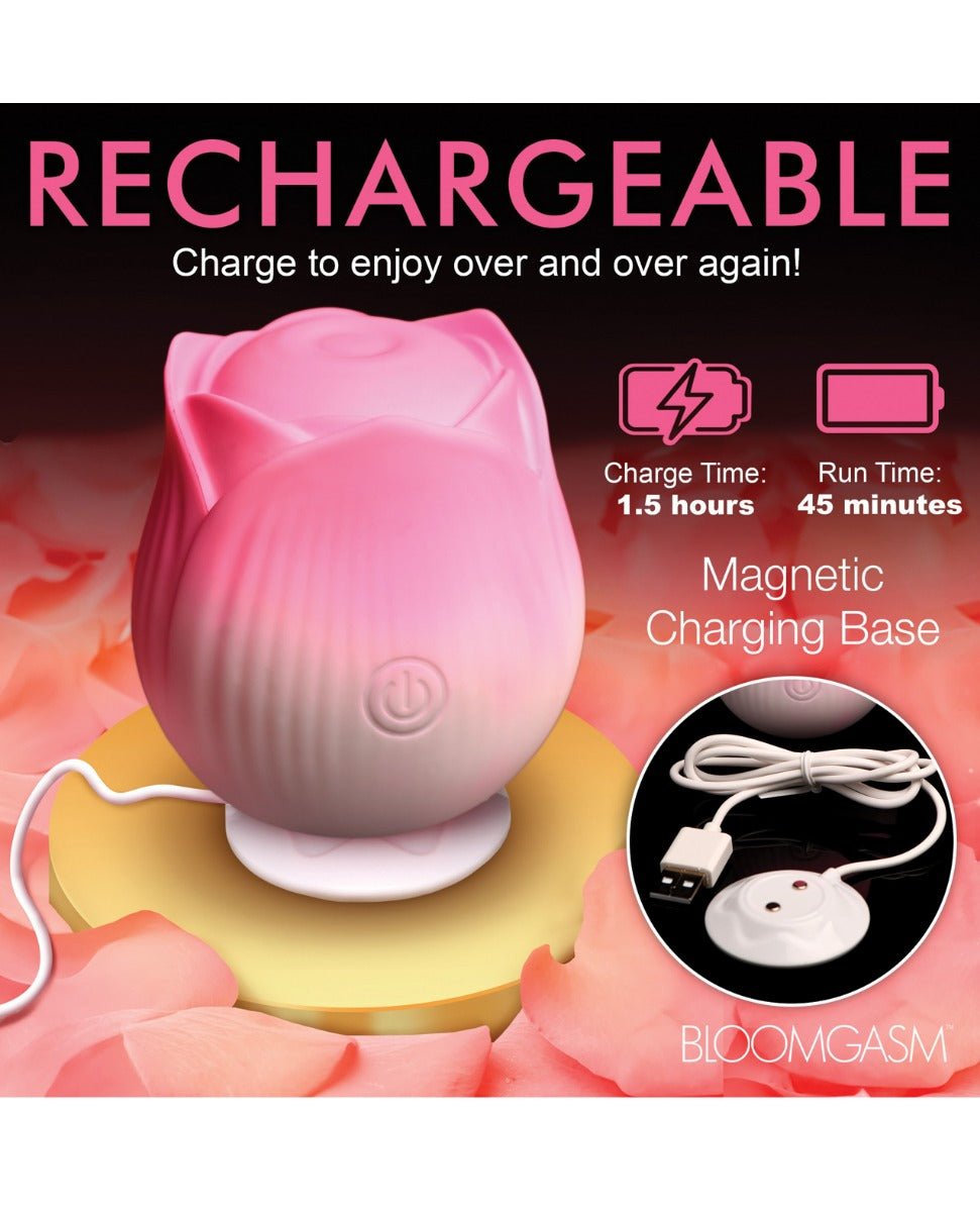Bloomgasm Pulsing Petals Throbbing Rose Stimulator - Pink | Shop Lowest Prices at fonlove.shop