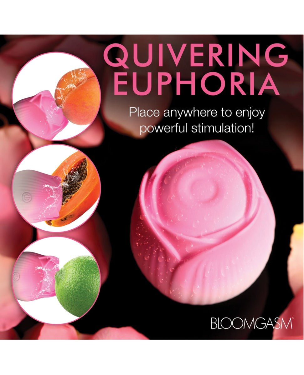 Bloomgasm Pulsing Petals Throbbing Rose Stimulator - Pink | Shop Lowest Prices at fonlove.shop
