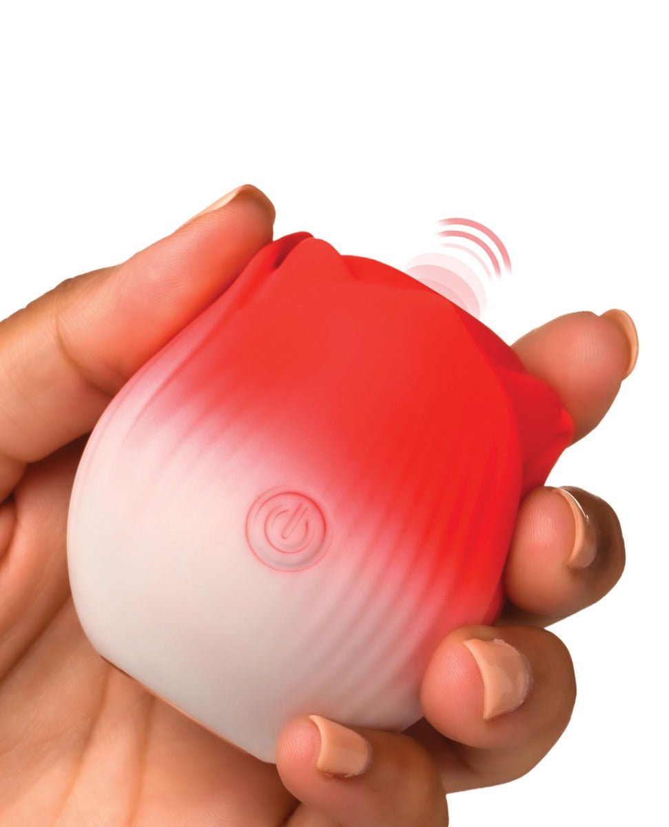 Bloomgasm Pulsing Petals Throbbing Rose Stimulator - Red | Shop Lowest Prices at fonlove.shop