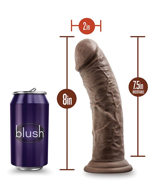 Blush Dr. Skin Plus 8" Posable Dildo - Chocolate | Shop Lowest Prices at fonlove.shop