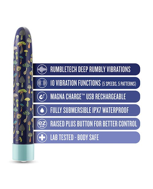 Blush Limited Addiction Dreamscape 7" Rechargeable Vibe - Blue | Shop Lowest Prices at fonlove.shop