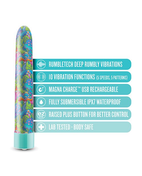 Blush Limited Addiction Utopia 7" Rechargeable Vibe - Aqua | Shop Lowest Prices at fonlove.shop