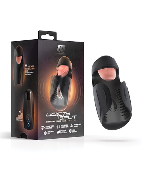 Blush M For Men - Lickety Split - Vibrating Penis Head Stimulator - Black | Shop Lowest Prices at fonlove.shop