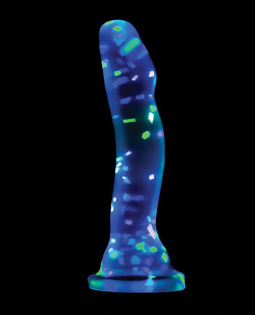 Blush Neo Elite Hanky Panky 7" Confetti Dildo - Glow In The Dark | Shop Lowest Prices at fonlove.shop