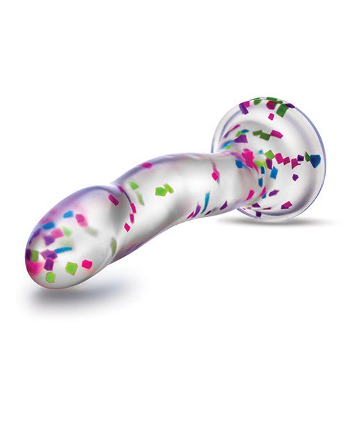 Blush Neo Elite Hanky Panky 7" Confetti Dildo - Glow In The Dark | Shop Lowest Prices at fonlove.shop