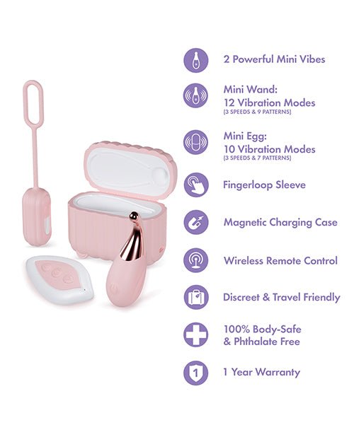 Blush Play With Me Wanderlust 4 Piece Vibrator Set - Pink | Shop Lowest Prices at fonlove.shop