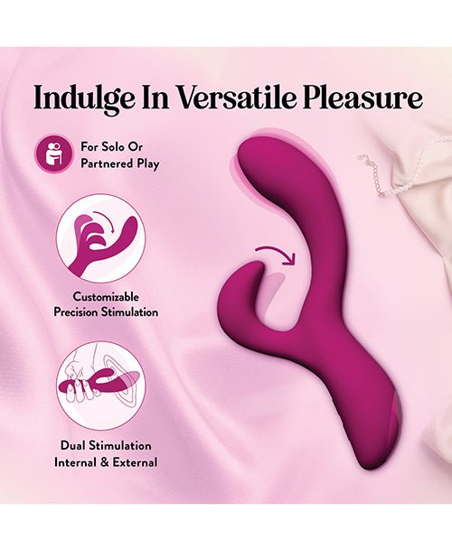 Blush Quinn Rabbit Vibrator - Burgundy | Shop Lowest Prices at fonlove.shop