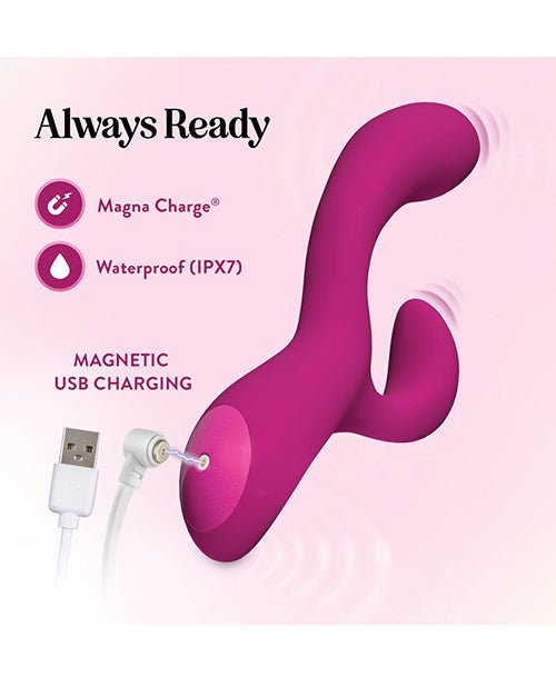 Blush Quinn Rabbit Vibrator - Burgundy | Shop Lowest Prices at fonlove.shop