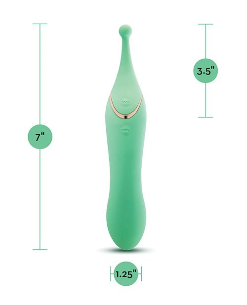 Blush Stella 7 Inch Dual - Ended Clitoral G - Spot Vibrating Wand With Precision Stimulation – Green | Shop Lowest Prices at fonlove.shop
