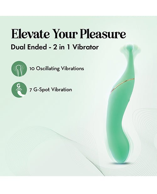 Blush Stella 7 Inch Dual - Ended Clitoral G - Spot Vibrating Wand With Precision Stimulation – Green | Shop Lowest Prices at fonlove.shop