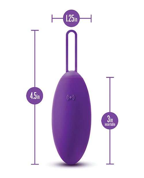 Blush Wellness Imara Vibrating Egg w/Remote - Purple | Shop Lowest Prices at fonlove.shop