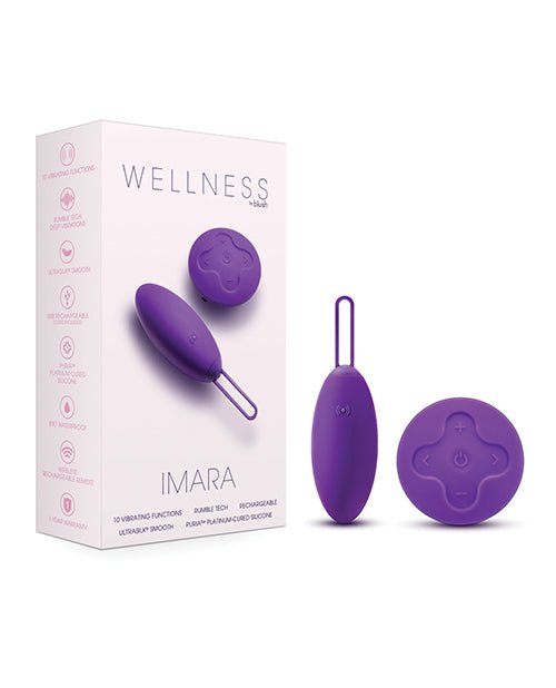 Blush Wellness Imara Vibrating Egg w/Remote - Purple | Shop Lowest Prices at fonlove.shop