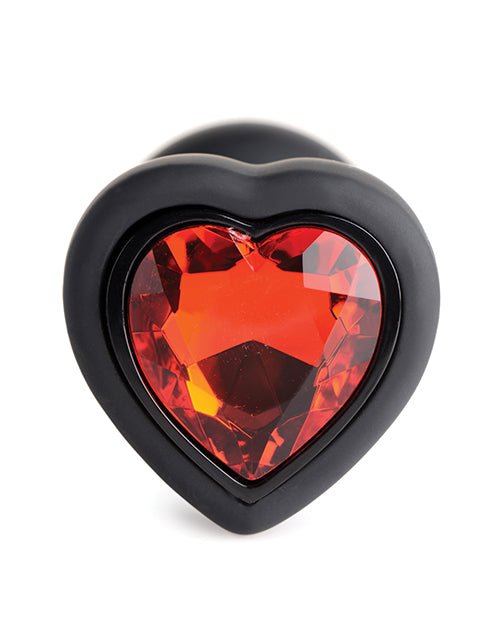 Booty Sparks 28X Silicone Vibrating Red Heart Anal Plug w/Remote - Small | Shop Lowest Prices at fonlove.shop
