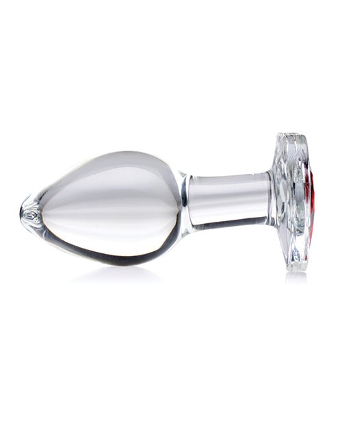 Booty Sparks Red Heart Gem Glass Anal Plug | Shop Lowest Prices at fonlove.shop