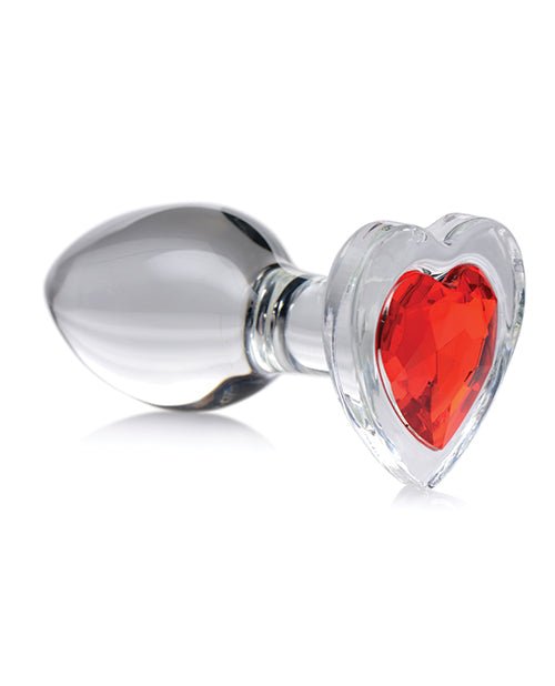 Booty Sparks Red Heart Gem Glass Anal Plug | Shop Lowest Prices at fonlove.shop