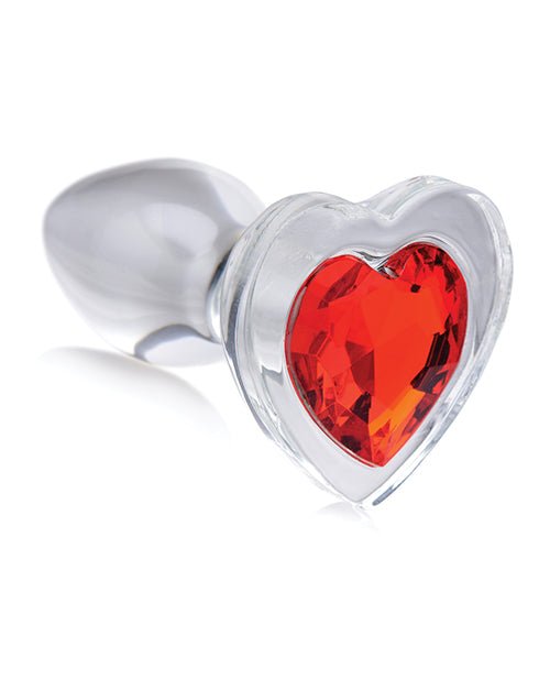 Booty Sparks Red Heart Gem Glass Anal Plug | Shop Lowest Prices at fonlove.shop