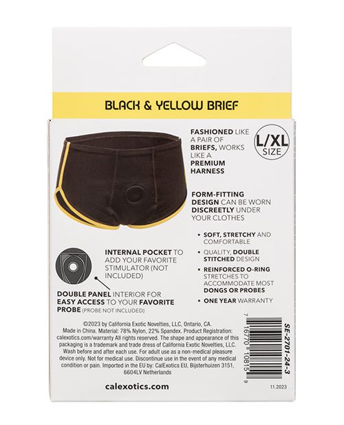 Boundless Boxer Brief - Black/Yellow L/XL | Shop Lowest Prices at fonlove.shop