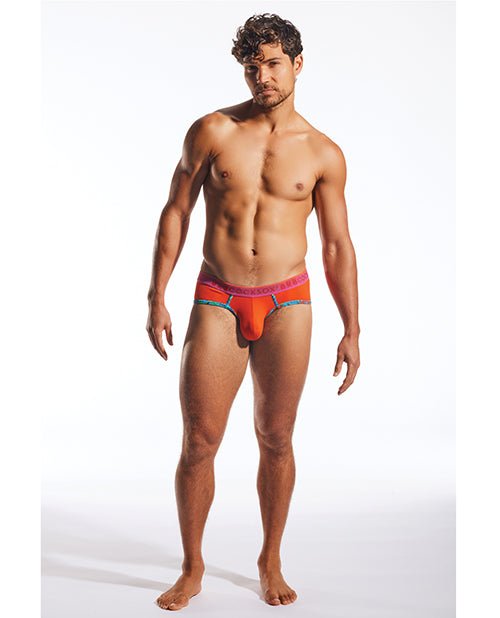 Cocksox Contour Pouch Sports Brief - Sunset Orange XL | Shop Lowest Prices at fonlove.shop