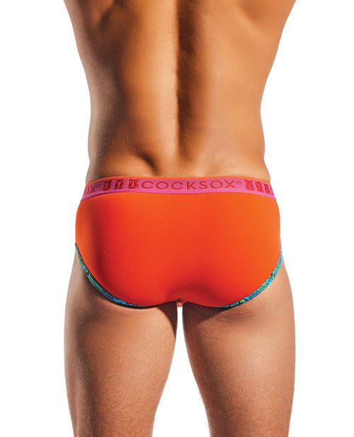 Cocksox Contour Pouch Sports Brief - Sunset Orange XL | Shop Lowest Prices at fonlove.shop