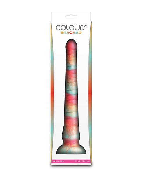 Colours Stacked 12" Dildo - Red/Gold | Shop Lowest Prices at fonlove.shop