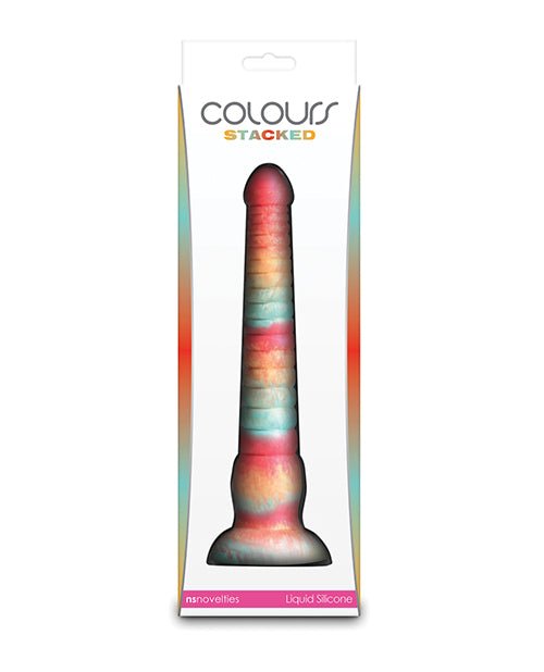 Colours Stacked 9" Dildo - Red/Gold | Shop Lowest Prices at fonlove.shop