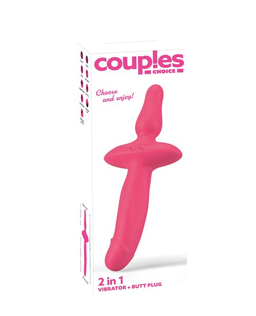 Couples Choice 2in1 Vaginal & Anal Vibrator - Pink | Shop Lowest Prices at fonlove.shop