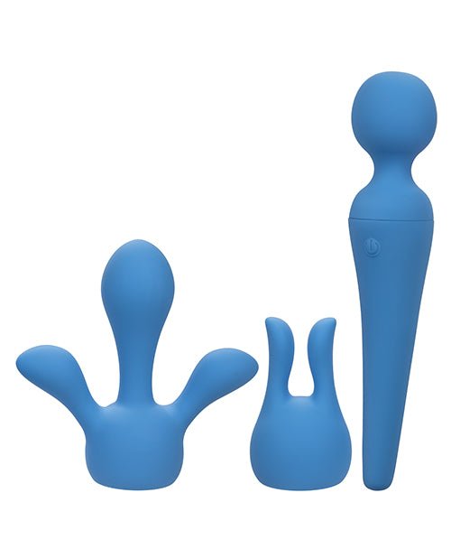 Couture Collection Body Wand Vibrator Kit - Blue | Shop Lowest Prices at fonlove.shop