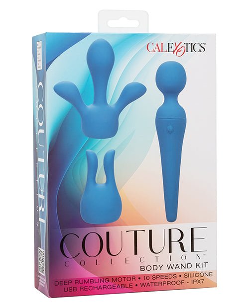 Couture Collection Body Wand Vibrator Kit - Blue | Shop Lowest Prices at fonlove.shop