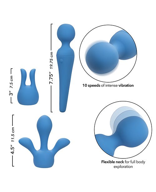 Couture Collection Body Wand Vibrator Kit - Blue | Shop Lowest Prices at fonlove.shop