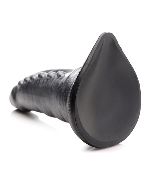 Creature Cocks Beastly Tapered Bumpy Silicone Dildo - Silver/Black | Shop Lowest Prices at fonlove.shop