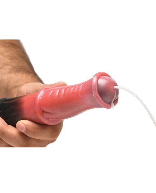 Creature Cocks Centaur Explosion Squirting Silicone Dildo - Black/Peach | Shop Lowest Prices at fonlove.shop