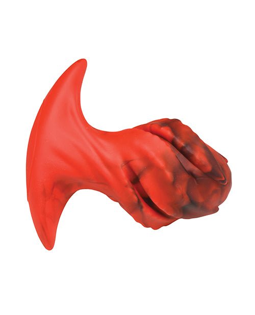 Creature Cocks Dragonspawn Silicone Butt Plug Medium - Black/Red | Shop Lowest Prices at fonlove.shop