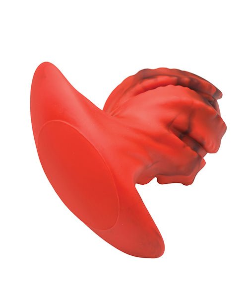 Creature Cocks Dragonspawn Silicone Butt Plug Medium - Black/Red | Shop Lowest Prices at fonlove.shop