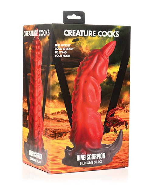 Creature Cocks King Scorpion Silicone Dildo - Red | Shop Lowest Prices at fonlove.shop