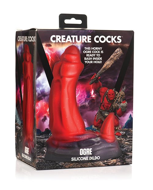Creature Cocks Ogre Silicone Dildo - Red | Shop Lowest Prices at fonlove.shop