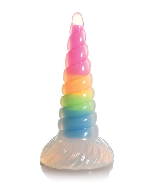 Creature Cocks Uni Glow in the Dark Silicone Dildo - Rainbow | Shop Lowest Prices at fonlove.shop