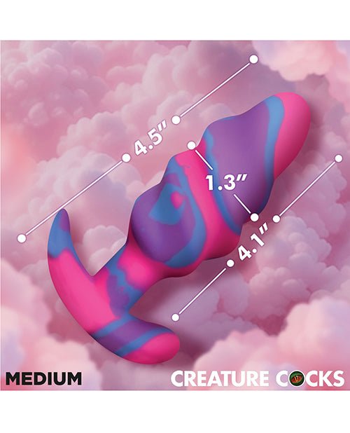 Creature Cocks - Unicorn Swirl Silicone Butt Plug - Medium | Shop Lowest Prices at fonlove.shop