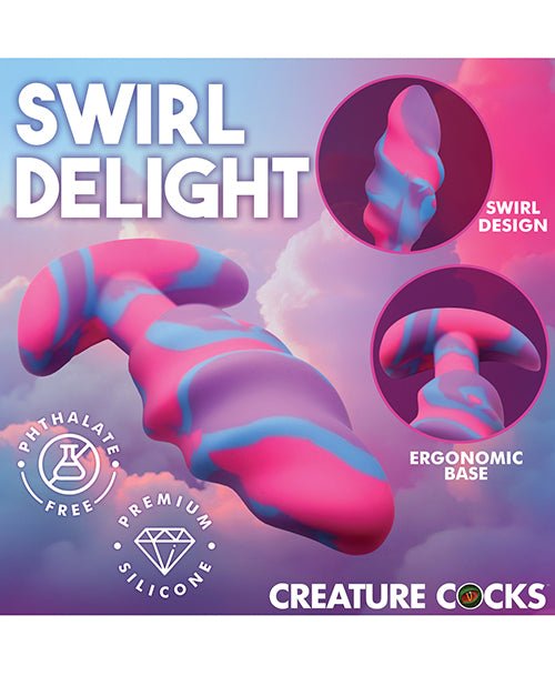 Creature Cocks - Unicorn Swirl Silicone Butt Plug - Medium | Shop Lowest Prices at fonlove.shop