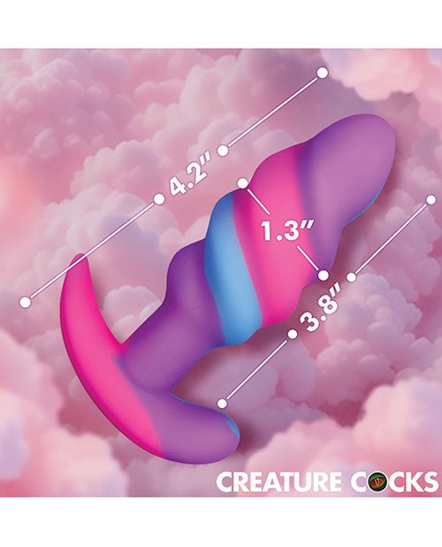Creature Cocks - Unicorn Swirl Silicone Butt Plug - Small | Shop Lowest Prices at fonlove.shop