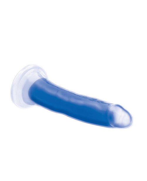 Curve Toys Lollicock 7" Glow In The Dark Silicone Dildo - Blue | Shop Lowest Prices at fonlove.shop