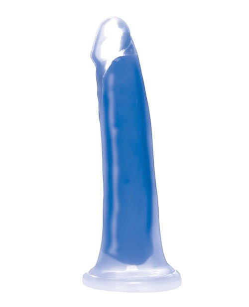 Curve Toys Lollicock 7" Glow In The Dark Silicone Dildo - Blue | Shop Lowest Prices at fonlove.shop