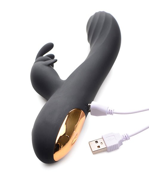 Curve Toys Power Bunnies Cuddles 10x Silicone Rabbit Vibrator - Black | Shop Lowest Prices at fonlove.shop