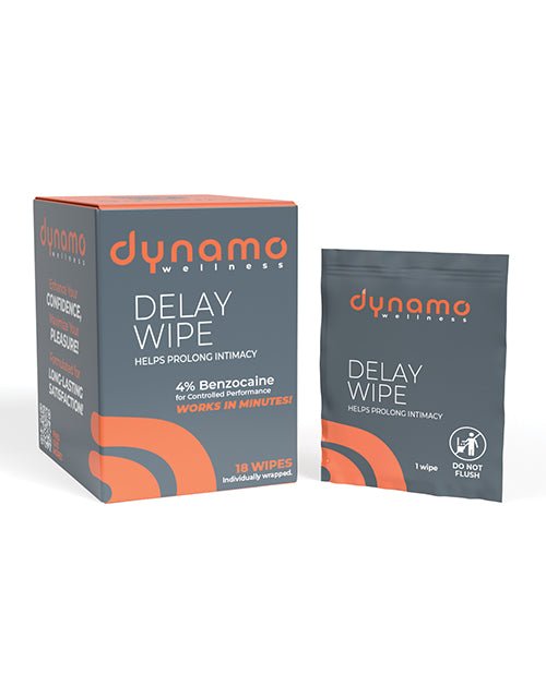 Dynamo Wellness Delay Wipe 4% - 18 Pack | Shop Lowest Prices at fonlove.shop